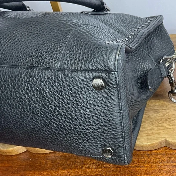 Rebecca Minkoff Pebbled Leather Moonwalking Satchel EUC - Picture 7 of 13